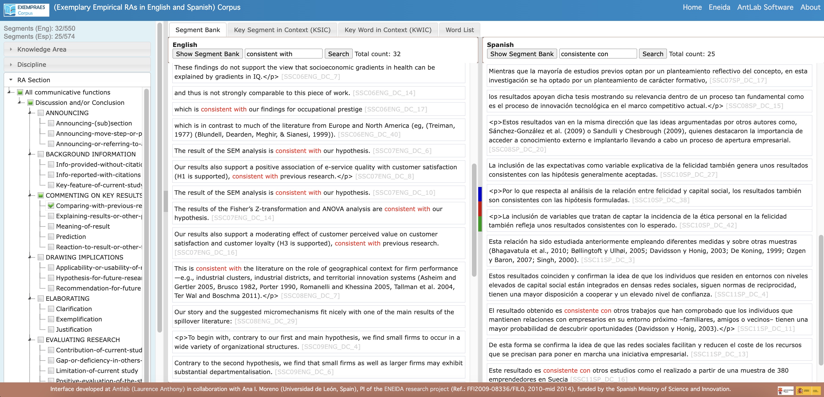 Segment Bank Exempraes Corpus