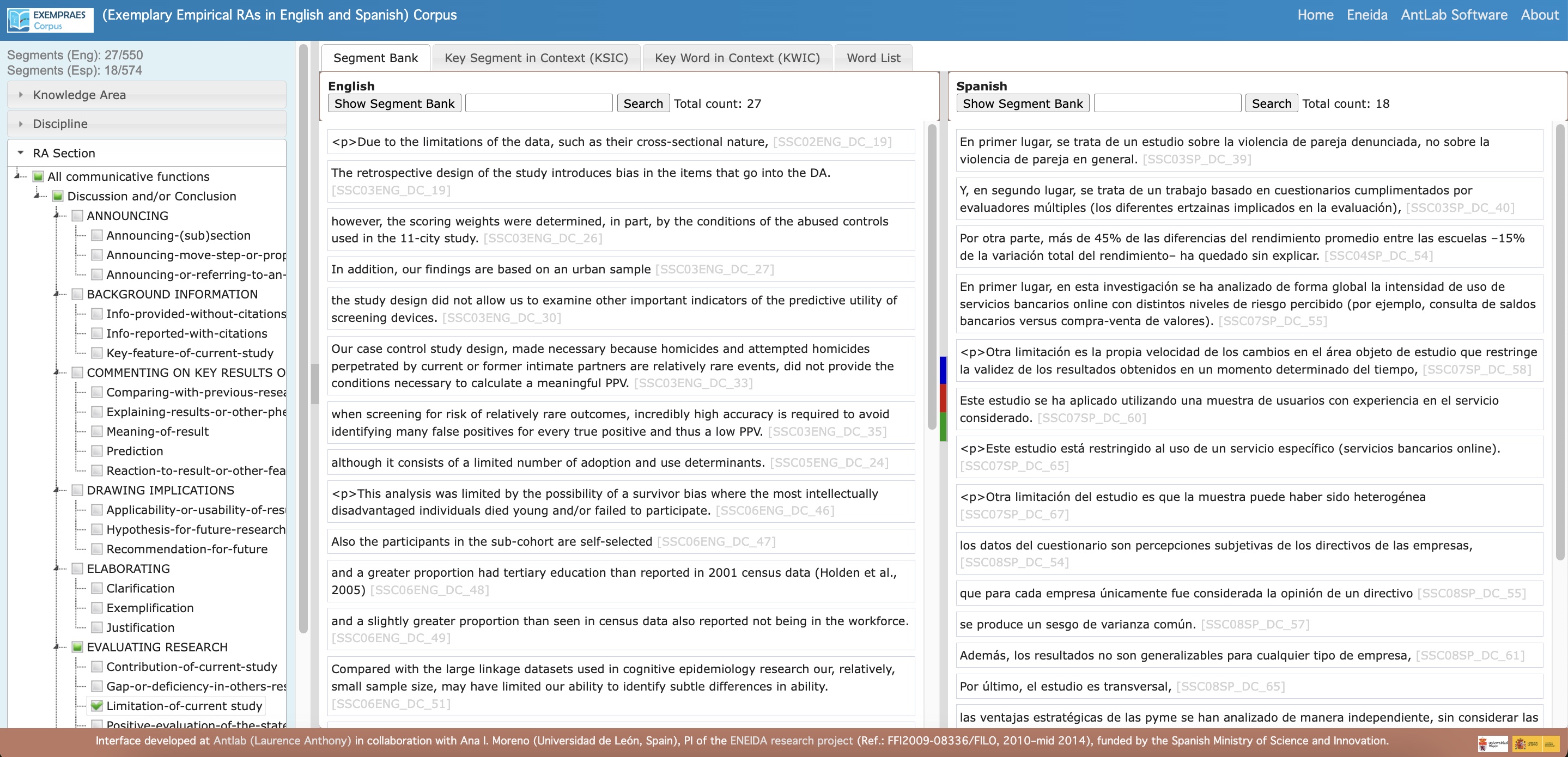 Functions Exempraes Corpus